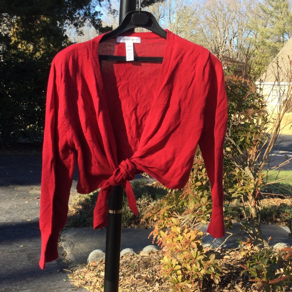 Ambiance Red Tie Front Wrap